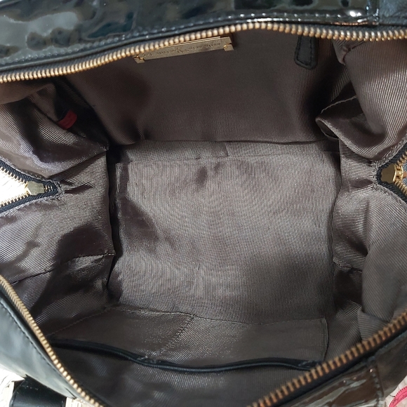 Zac Posen black patent leather satchel purse - Picture 9 of 10